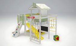 Игровой комплекс Савушка Baby 8 оливковый