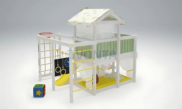 Игровой комплекс Савушка Baby 8 оливковый