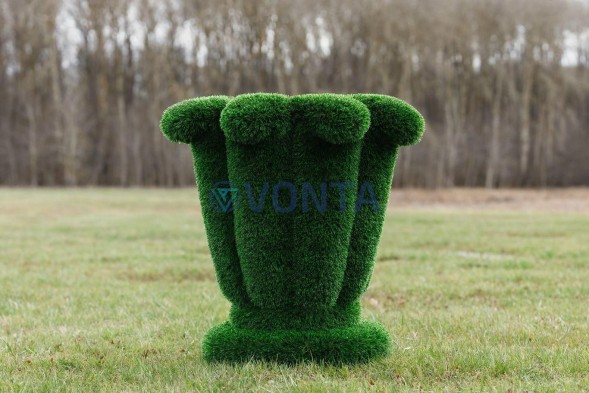 Топиари вазон малый, h=70 см —  газон Eco Green