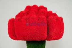 Топиари звезда Победы, h=220 см — газон Eco