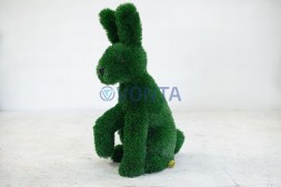 Топиари заяц Трини, h=80 см — газон Deluxe Green