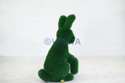 Топиари заяц Трини, h=80 см — газон Deluxe Green