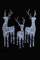 Композиция световых фигур «Семья оленей» Ажур