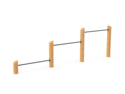 Турник тройной низкий