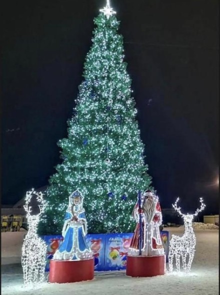 Ель каркасная «Светодинамическая Уральская» - 14 м