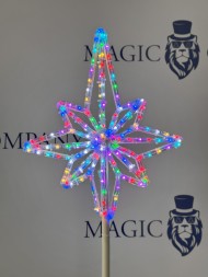 Макушка для уличной ели «Роза ветров» RGB