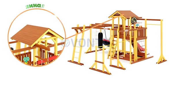 Детская площадка Савушка Семейная Comfort