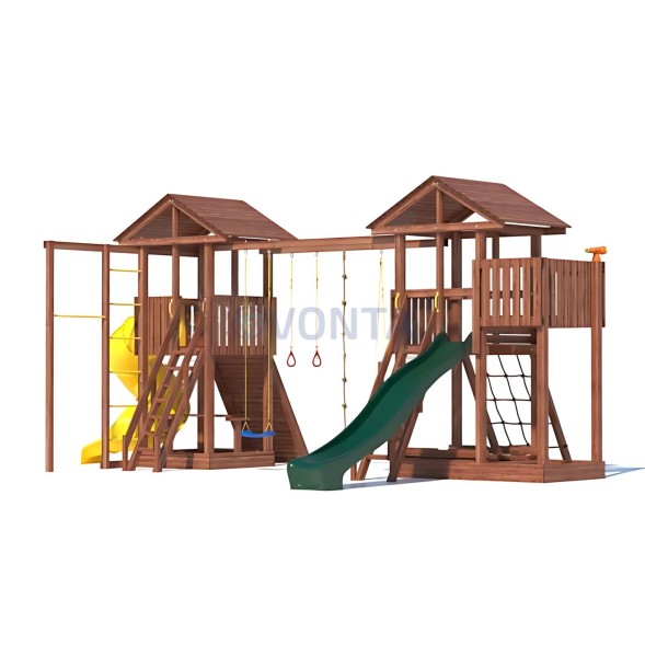 Детская деревянная игровая площадка для улицы дачи CustWood Active 11