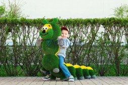 Топиари гусеница, h=110см — газон Есо
