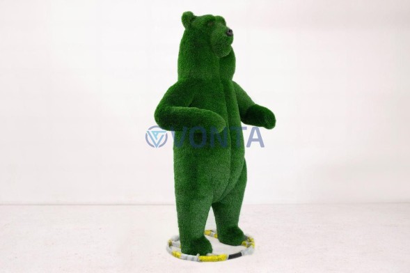 Топиари медведь цирковой, h=250 см — газон Deluxe Green