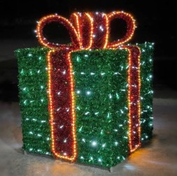 Световая фигура «Подарок 3D» 140 см