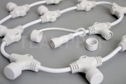 Соединительная шина, 2 pin, Т-коннектор, 2 м, белый