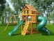 Деревянная детская площадка для дачи Igragrad Шато с трубой (Домик)