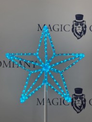 Макушка для уличной ели «Кремлевская звезда» RGB