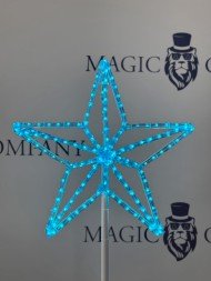 Макушка для уличной ели «Кремлевская звезда» RGB