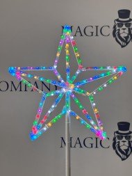 Макушка для уличной ели «Кремлевская звезда» RGB