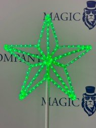 Макушка для уличной ели «Кремлевская звезда» RGB