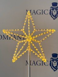 Макушка для уличной ели «Кремлевская звезда» RGB