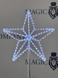 Макушка для уличной ели «Кремлевская звезда» RGB