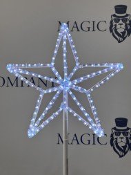 Макушка для уличной ели «Кремлевская звезда» RGB