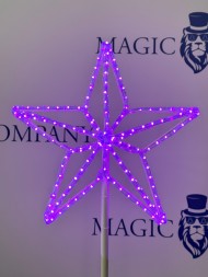 Макушка для уличной ели «Кремлевская звезда» RGB