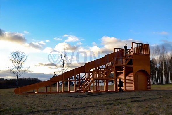 Зимняя горка Вичуга