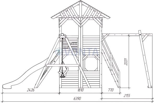 Детский игровой комплекс Савушка PlayHouse-1