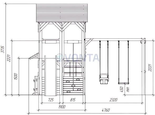 Детский игровой комплекс Савушка PlayHouse-1