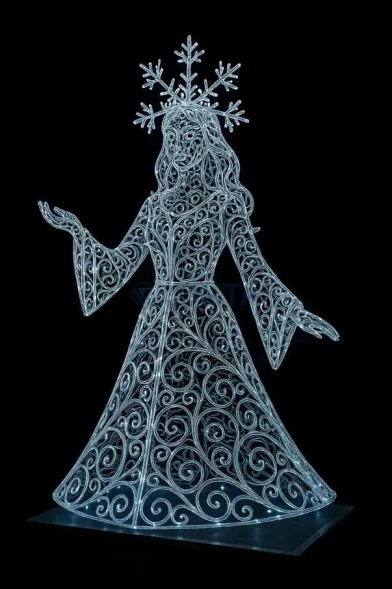 Светодиодная фигура Снегурочка ажурная 200 см., (SR080)