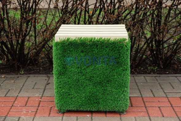 Топиари пуфик Грея — газон Deluxe