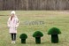 Топиари гриб белый, h=70 см — газон Eco