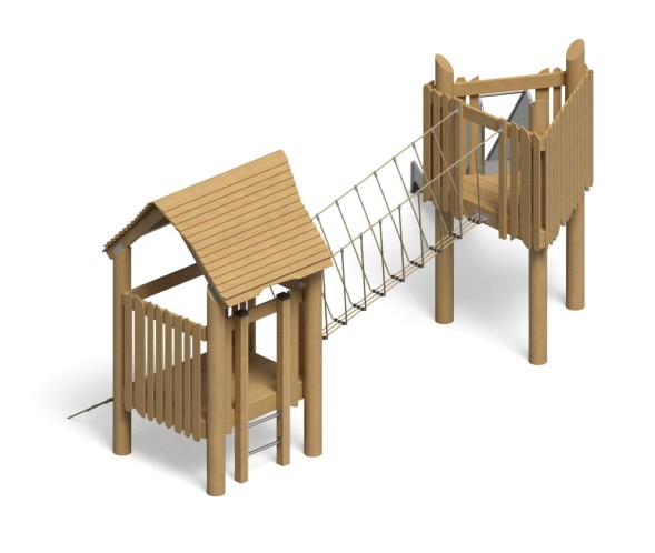 Игровой комплекс “Домик с переправой”, ИК-229