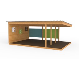 Теневой навес для детской площадки «Модерн» Тип 1