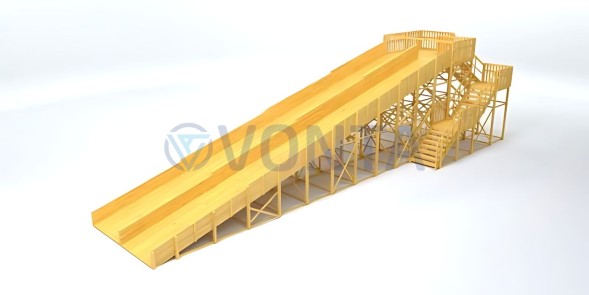 Зимняя горка Савушка Зима Wood-12