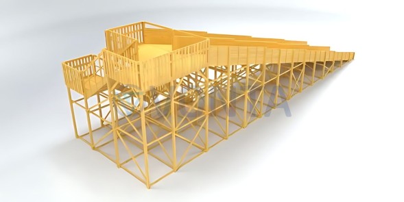 Зимняя горка Савушка Зима Wood-12