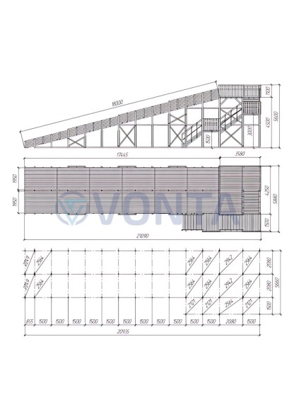 Зимняя горка Савушка Зима Wood-12