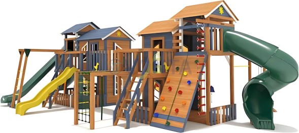 Детская деревянная площадка IgraGrad Домик 7 мод.2