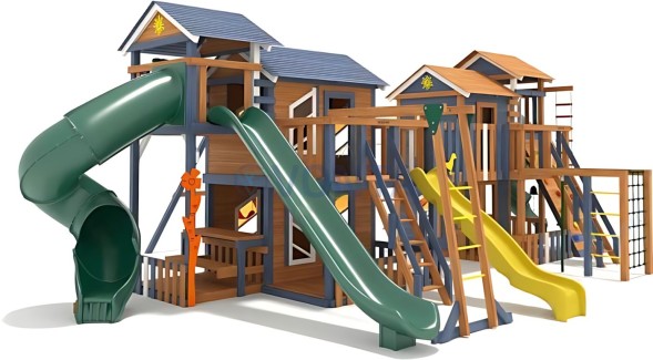 Детская деревянная площадка IgraGrad Домик 7 мод.2