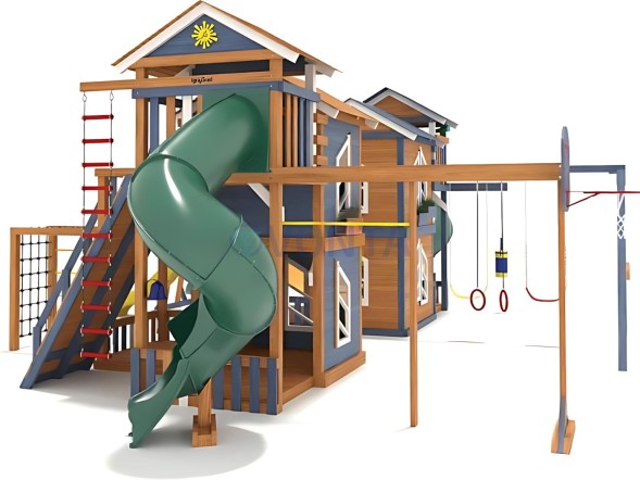 Детская деревянная площадка IgraGrad Домик 7 мод.2