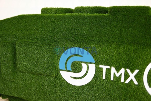 Топиари локомотив — газон Есо