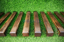 Топиари лавочка, фотозона, бук , L=175 см — газон Deluxe