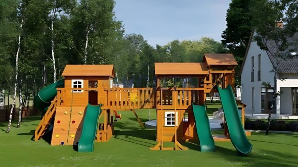 Детская деревянная площадка IgraGrad Домик 6