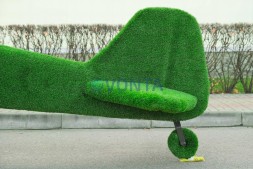 Топиари самолет Победа — газон Eco