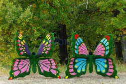 Топиари композиция поляна и глобус с бабочками — газон Eco