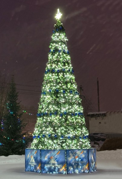 Ель каркасная «Светодинамическая Уральская» - 19 м