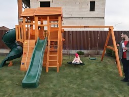 Детская площадка IgraGrad Клубный домик 3 с трубой