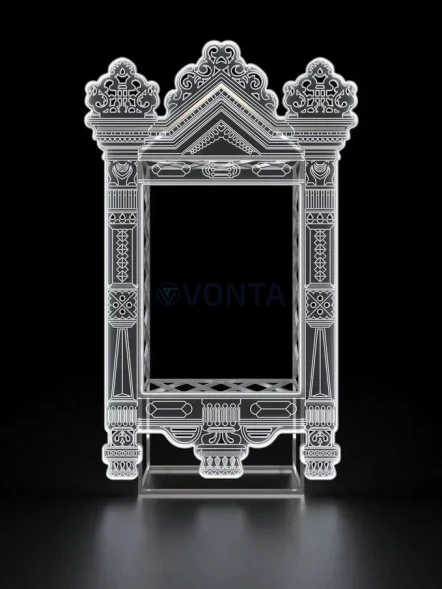 Светодиодная фотозона Рамка Царская Зима 250 см., (SR078)