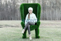 Топиари трон, h=140 см — газон Deluxe