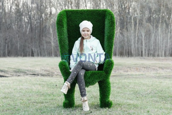 Топиари трон, h=140 см — газон Deluxe