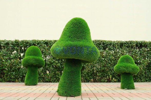 Топиари гриб сказочный, маленький — газон Deluxe